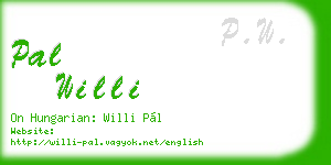 pal willi business card